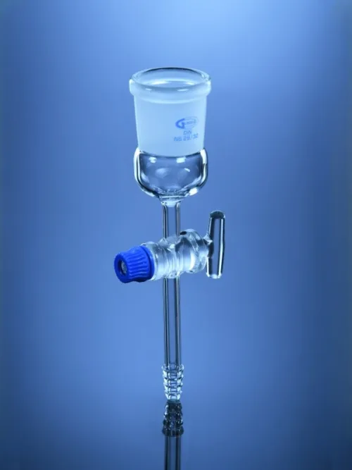 Adapter, Socket, with Glass stopcock