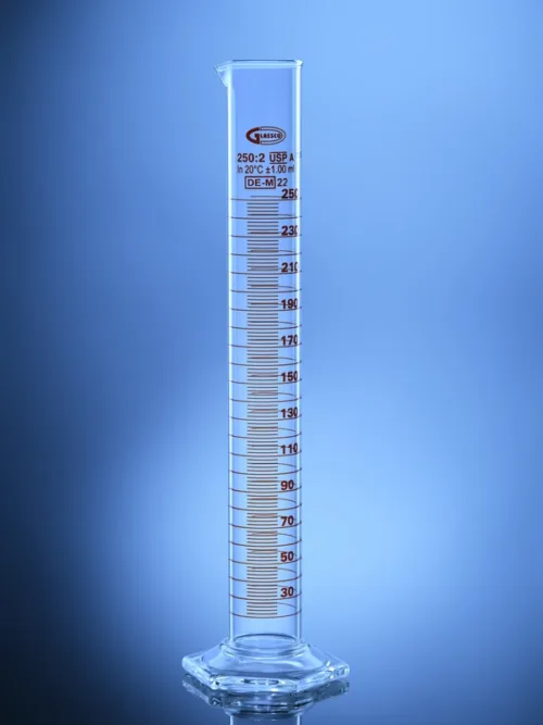 Class A Measuring Cylinder with Hex Base, USP