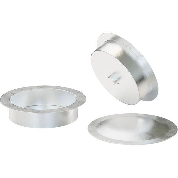 Crucible 40 uL, Al, 100 pcs, pin