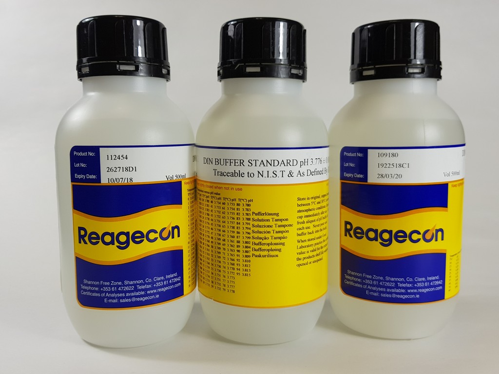 Reagecon pH 4.005 DIN 19266 Buffer Solution at 25C