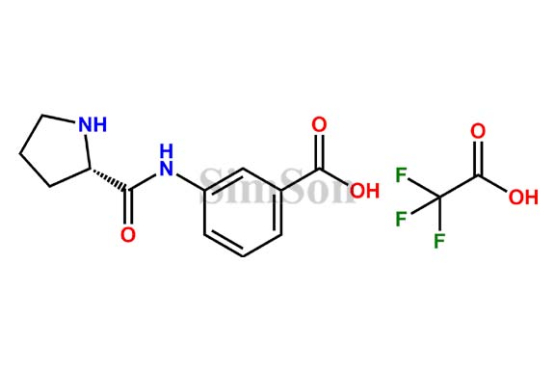(S)-3-(pyrrolidine-2-carboxamido)benzoic acid compound with 2,2,2-trifluoroacetic acid