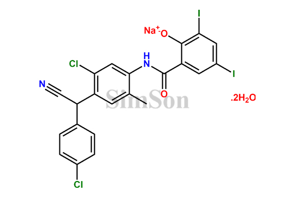 Closantel Sodium Dihydrate