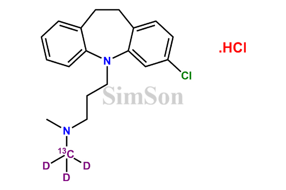 Clomipramine 13C,D3 Hydrochloride Salt